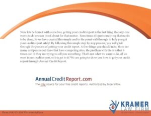 Kramer Annual Credit Report